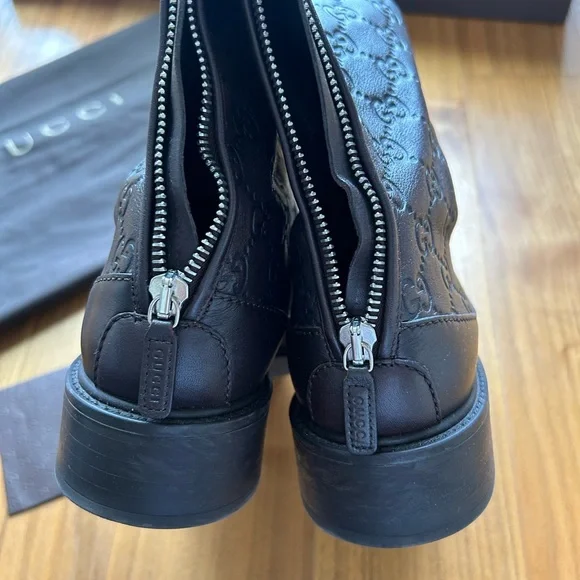 GUCCI LEATHER BOOTS - Picture 10 of 16